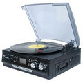 Boytone 3-Speed Stereo Turntable with Built in Speakers